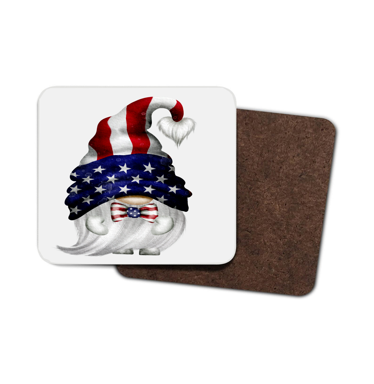 American Gnome Hardboard Coaster, American Coaster